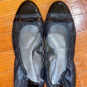 Tahari buckle flats